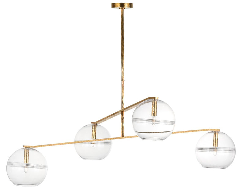 Four Light Chandelier<br /><span style="color:#4AB0CE;">Entrega: 4-10 dias en USA</span><br /><span style="color:#4AB0CE;font-size:60%;">PREGUNTE POR ENTREGA EN PANAMA</span><br />Collection: Lowing<br />Finish: Polished Antique Brass