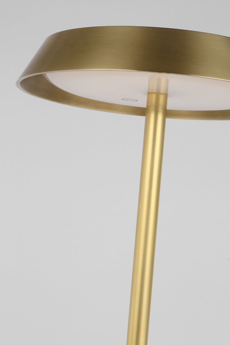 Visual Comfort Modern - SLFL53627HAB - LED Floor Lamp - Tepa - Hand Rubbed Antique Brass