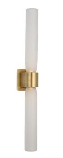 LED Wall Sconce<br /><span style="color:#4AB0CE;">Entrega: 4-10 dias en USA</span><br /><span style="color:#4AB0CE;font-size:60%;">PREGUNTE POR ENTREGA EN PANAMA</span><br />Collection: Volver<br />Finish: Hand Rubbed Antique Brass