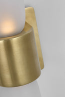 LED Wall Sconce<br /><span style="color:#4AB0CE;">Entrega: 26-27 semanas en USA</span><br /><span style="color:#4AB0CE;font-size:60%;">PREGUNTE POR ENTREGA EN PANAMA</span><br />Collection: Volver<br />Finish: Hand Rubbed Antique Brass