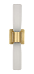 LED Wall Sconce<br /><span style="color:#4AB0CE;">Entrega: 4-10 dias en USA</span><br /><span style="color:#4AB0CE;font-size:60%;">PREGUNTE POR ENTREGA EN PANAMA</span><br />Collection: Volver<br />Finish: Hand Rubbed Antique Brass