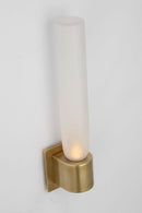 LED Wall Sconce<br /><span style="color:#4AB0CE;">Entrega: 4-10 dias en USA</span><br /><span style="color:#4AB0CE;font-size:60%;">PREGUNTE POR ENTREGA EN PANAMA</span><br />Collection: Volver<br />Finish: Hand Rubbed Antique Brass