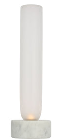 LED Table Lamp<br /><span style="color:#4AB0CE;">Entrega: 4-10 dias en USA</span><br /><span style="color:#4AB0CE;font-size:60%;">PREGUNTE POR ENTREGA EN PANAMA</span><br />Collection: Volver<br />Finish: White Marble