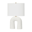One Light Table Lamp<br /><span style="color:#4AB0CE;">Entrega: 4-10 dias en USA</span><br /><span style="color:#4AB0CE;font-size:60%;">PREGUNTE POR ENTREGA EN PANAMA</span><br />Collection: Aura<br />Finish: Matte White Ceramic