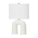 One Light Table Lamp<br /><span style="color:#4AB0CE;">Entrega: 4-10 dias en USA</span><br /><span style="color:#4AB0CE;font-size:60%;">PREGUNTE POR ENTREGA EN PANAMA</span><br />Collection: Aura<br />Finish: Matte White Ceramic