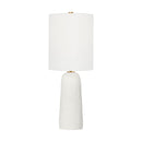 One Light Table Lamp<br /><span style="color:#4AB0CE;">Entrega: 4-10 dias en USA</span><br /><span style="color:#4AB0CE;font-size:60%;">PREGUNTE POR ENTREGA EN PANAMA</span><br />Collection: Aura<br />Finish: Matte White Ceramic