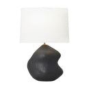 One Light Table Lamp<br /><span style="color:#4AB0CE;">Entrega: 4-10 dias en USA</span><br /><span style="color:#4AB0CE;font-size:60%;">PREGUNTE POR ENTREGA EN PANAMA</span><br />Collection: Broxton<br />Finish: Rough Black Ceramic
