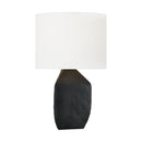 One Light Table Lamp<br /><span style="color:#4AB0CE;">Entrega: 4-10 dias en USA</span><br /><span style="color:#4AB0CE;font-size:60%;">PREGUNTE POR ENTREGA EN PANAMA</span><br />Collection: Sybert<br />Finish: Rough Black Ceramic