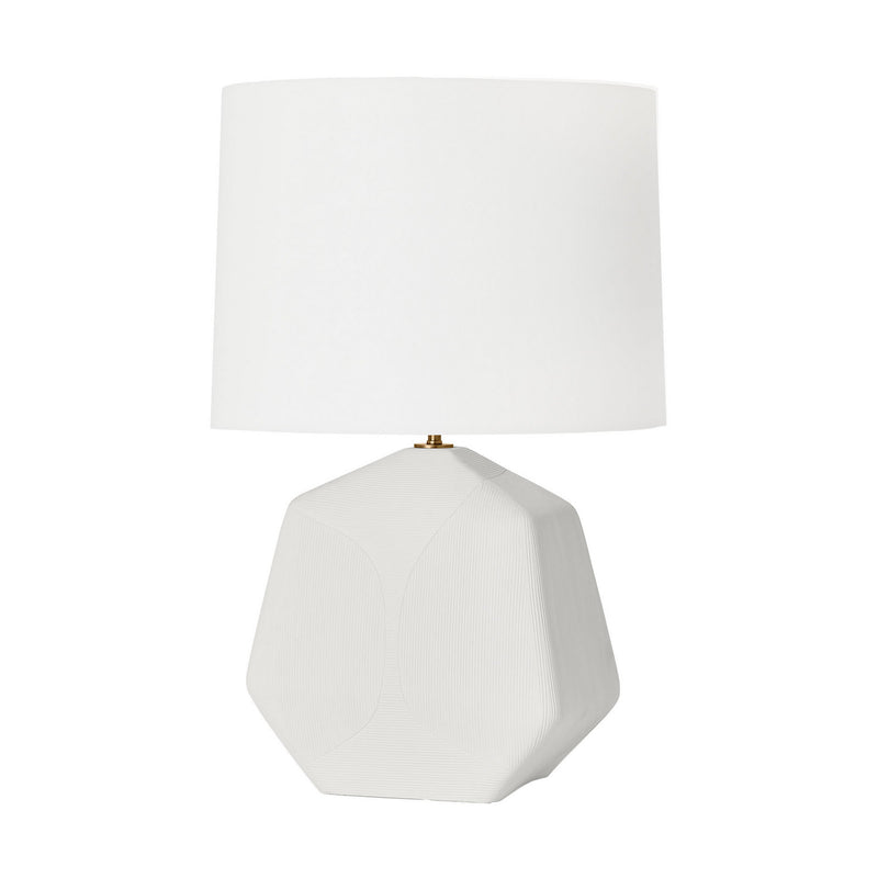 One Light Table Lamp<br /><span style="color:#4AB0CE;">Entrega: 4-10 dias en USA</span><br /><span style="color:#4AB0CE;font-size:60%;">PREGUNTE POR ENTREGA EN PANAMA</span><br />Collection: Tallulah<br />Finish: Matte White Ceramic