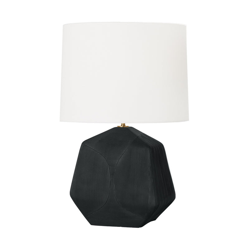 One Light Table Lamp<br /><span style="color:#4AB0CE;">Entrega: 4-10 dias en USA</span><br /><span style="color:#4AB0CE;font-size:60%;">PREGUNTE POR ENTREGA EN PANAMA</span><br />Collection: Tallulah<br />Finish: Rough Black Ceramic