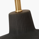 One Light Table Lamp<br /><span style="color:#4AB0CE;">Entrega: 4-10 dias en USA</span><br /><span style="color:#4AB0CE;font-size:60%;">PREGUNTE POR ENTREGA EN PANAMA</span><br />Collection: Panola<br />Finish: Rough Black Ceramic