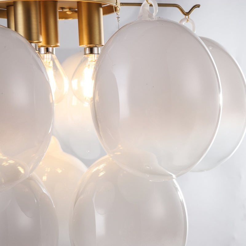 Four Light Semi-Flush Mount<br /><span style="color:#4AB0CE;">Entrega: 4-10 dias en USA</span><br /><span style="color:#4AB0CE;font-size:60%;">PREGUNTE POR ENTREGA EN PANAMA</span><br />Collection: Globo<br />Finish: Brass