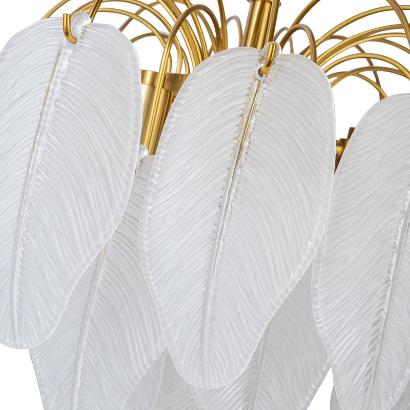 Four Light Chandelier<br /><span style="color:#4AB0CE;">Entrega: 4-10 dias en USA</span><br /><span style="color:#4AB0CE;font-size:60%;">PREGUNTE POR ENTREGA EN PANAMA</span><br />Collection: Alessia<br />Finish: Brushed Brass