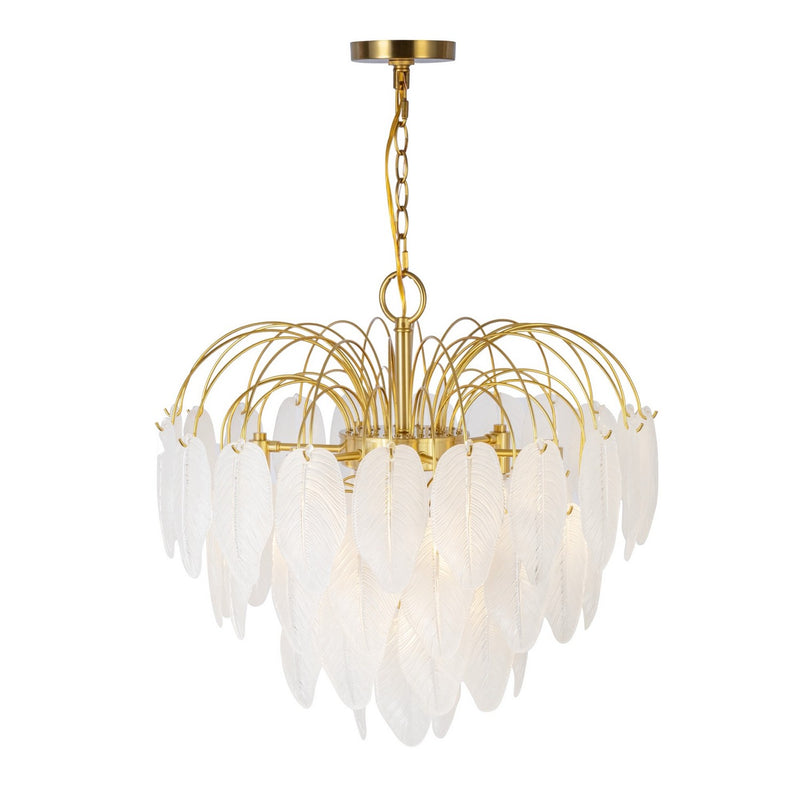 Artcraft Canada - AC11781BR - Ten Light Chandelier - Alessia - Brushed Brass