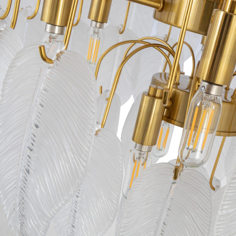 24 Light Chandelier<br /><span style="color:#4AB0CE;">Entrega: 4-10 dias en USA</span><br /><span style="color:#4AB0CE;font-size:60%;">PREGUNTE POR ENTREGA EN PANAMA</span><br />Collection: Alessia<br />Finish: Brushed Brass