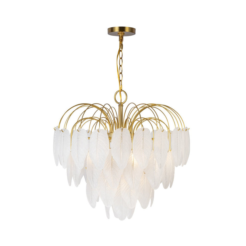 24 Light Chandelier<br /><span style="color:#4AB0CE;">Entrega: 4-10 dias en USA</span><br /><span style="color:#4AB0CE;font-size:60%;">PREGUNTE POR ENTREGA EN PANAMA</span><br />Collection: Alessia<br />Finish: Brushed Brass