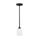Generation Lighting - GLP1021EN3/MBK - One Light Mini Pendant - Emile - Midnight Black