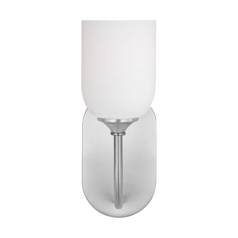 Generation Lighting - GLV1021EN3/BS - One Light Vanity - Emile - Brushed Steel