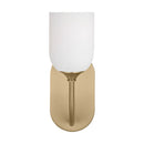 One Light Vanity<br /><span style="color:#4AB0CE;">Entrega: 4-10 dias en USA</span><br /><span style="color:#4AB0CE;font-size:60%;">PREGUNTE POR ENTREGA EN PANAMA</span><br />Collection: Emile<br />Finish: Satin Brass