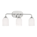 Generation Lighting - GLV1023EN3/BS - Three Light Vanity - Emile - Brushed Steel