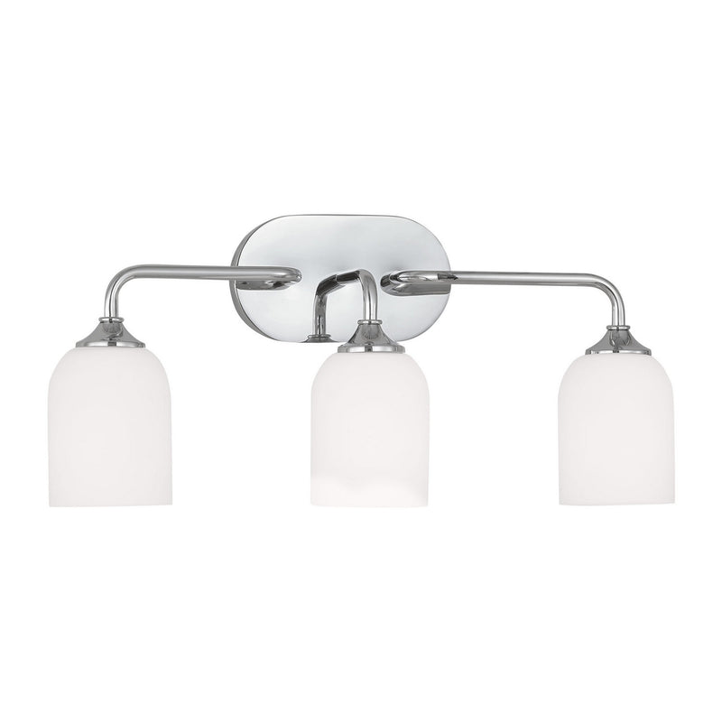 Generation Lighting - GLV1023EN3/CH - Three Light Vanity - Emile - Chrome