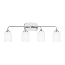 Generation Lighting - GLV1024EN3/CH - Four Light Vanity - Emile - Chrome