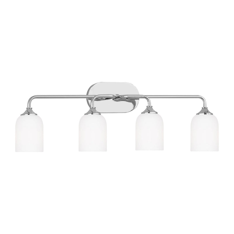 Generation Lighting - GLV1024EN3/CH - Four Light Vanity - Emile - Chrome