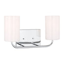 Generation Lighting - GLV1002EN3/CH - Two Light Vanity - Rhett - Chrome