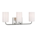 Generation Lighting - GLV1003EN3/BS - Three Light Vanity - Rhett - Brushed Steel