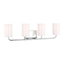 Generation Lighting - GLV1004EN3/CH - Four Light Vanity - Rhett - Chrome