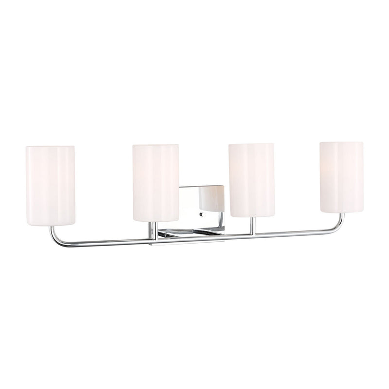 Generation Lighting - GLV1004EN3/CH - Four Light Vanity - Rhett - Chrome
