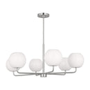 Generation Lighting - GLC1066EN3/BS - Six Light Chandelier - Rory - Brushed Steel