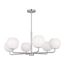 Generation Lighting - GLC1066EN3/BS - Six Light Chandelier - Rory - Brushed Steel