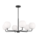 Generation Lighting - GLC1066EN3/MBK - Six Light Chandelier - Rory - Midnight Black