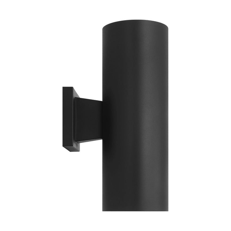 Two Light Wall Lantern<br /><span style="color:#4AB0CE;">Entrega: 4-10 dias en USA</span><br /><span style="color:#4AB0CE;font-size:60%;">PREGUNTE POR ENTREGA EN PANAMA</span><br />Collection: Outdoor Cylinders<br />Finish: Textured Black