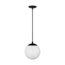 Visual Comfort Studio - 6018EN3-112 - One Light Pendant - Leo - Hanging Globe - Midnight Black