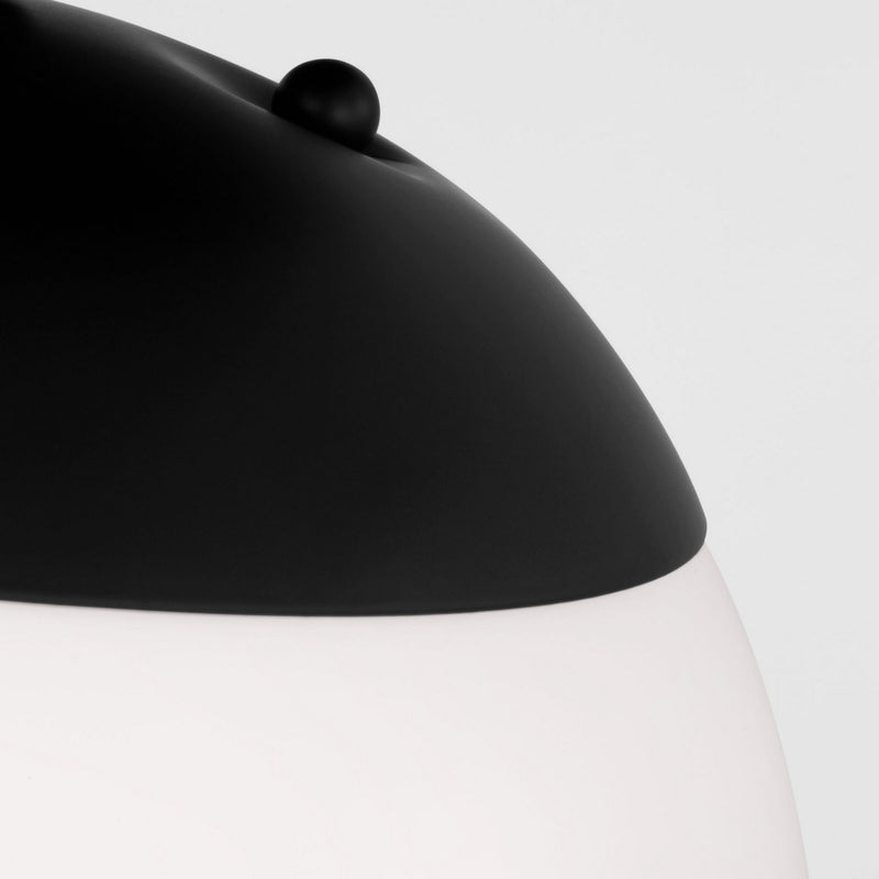 Visual Comfort Studio - 7518EN3-112 - One Light Wall / Semi-Flush Mount - Leo - Hanging Globe - Midnight Black