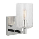 One Light Wall / Bath Sconce<br /><span style="color:#4AB0CE;">Entrega: 4-10 dias en USA</span><br /><span style="color:#4AB0CE;font-size:60%;">PREGUNTE POR ENTREGA EN PANAMA</span><br />Collection: Parker<br />Finish: Chrome