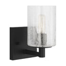One Light Wall / Bath Sconce<br /><span style="color:#4AB0CE;">Entrega: 4-10 dias en USA</span><br /><span style="color:#4AB0CE;font-size:60%;">PREGUNTE POR ENTREGA EN PANAMA</span><br />Collection: Parker<br />Finish: Midnight Black