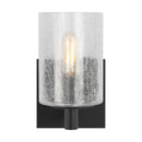 One Light Wall / Bath Sconce<br /><span style="color:#4AB0CE;">Entrega: 4-10 dias en USA</span><br /><span style="color:#4AB0CE;font-size:60%;">PREGUNTE POR ENTREGA EN PANAMA</span><br />Collection: Parker<br />Finish: Midnight Black