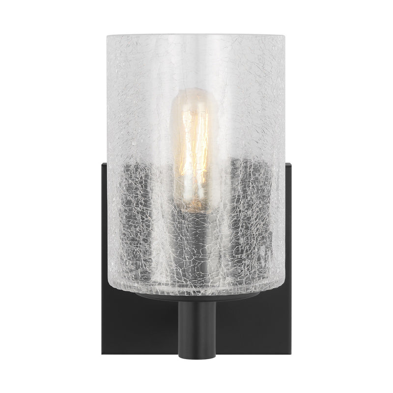 One Light Wall / Bath Sconce<br /><span style="color:#4AB0CE;">Entrega: 4-10 dias en USA</span><br /><span style="color:#4AB0CE;font-size:60%;">PREGUNTE POR ENTREGA EN PANAMA</span><br />Collection: Parker<br />Finish: Midnight Black