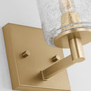 One Light Wall / Bath Sconce<br /><span style="color:#4AB0CE;">Entrega: 4-10 dias en USA</span><br /><span style="color:#4AB0CE;font-size:60%;">PREGUNTE POR ENTREGA EN PANAMA</span><br />Collection: Parker<br />Finish: Satin Bronze