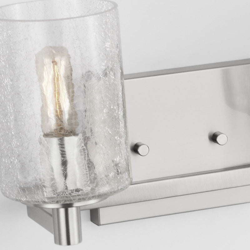 Generation Lighting - GLV1032EN/BS - Two Light Wall / Bath - Parker - Brushed Steel