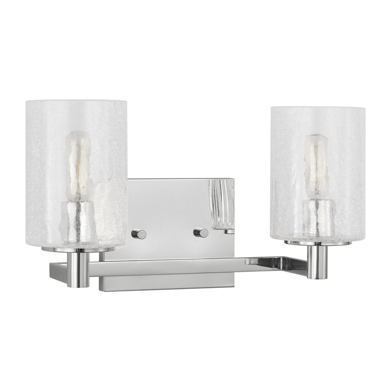 Two Light Wall / Bath<br /><span style="color:#4AB0CE;">Entrega: 4-10 dias en USA</span><br /><span style="color:#4AB0CE;font-size:60%;">PREGUNTE POR ENTREGA EN PANAMA</span><br />Collection: Parker<br />Finish: Chrome