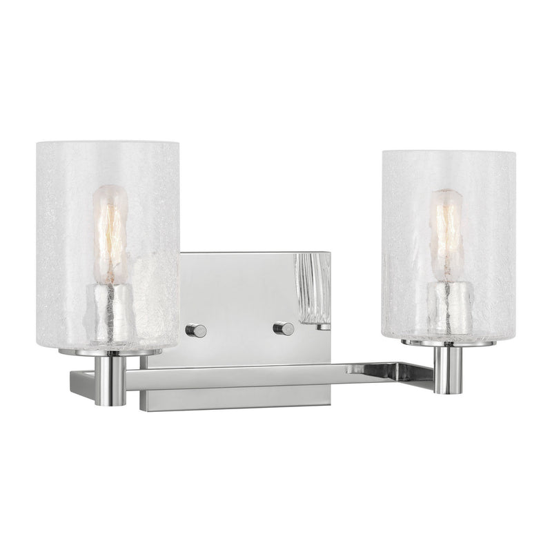 Two Light Wall / Bath<br /><span style="color:#4AB0CE;">Entrega: 4-10 dias en USA</span><br /><span style="color:#4AB0CE;font-size:60%;">PREGUNTE POR ENTREGA EN PANAMA</span><br />Collection: Parker<br />Finish: Chrome
