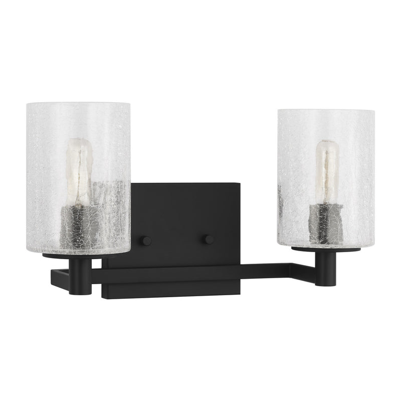 Two Light Wall / Bath<br /><span style="color:#4AB0CE;">Entrega: 4-10 dias en USA</span><br /><span style="color:#4AB0CE;font-size:60%;">PREGUNTE POR ENTREGA EN PANAMA</span><br />Collection: Parker<br />Finish: Midnight Black
