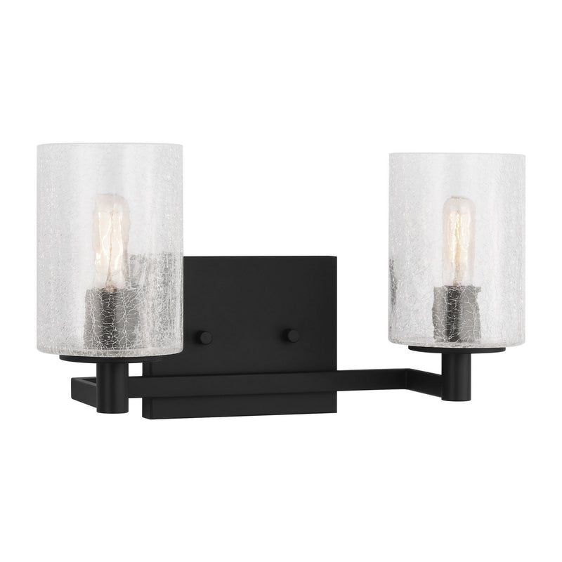 Two Light Wall / Bath<br /><span style="color:#4AB0CE;">Entrega: 4-10 dias en USA</span><br /><span style="color:#4AB0CE;font-size:60%;">PREGUNTE POR ENTREGA EN PANAMA</span><br />Collection: Parker<br />Finish: Midnight Black