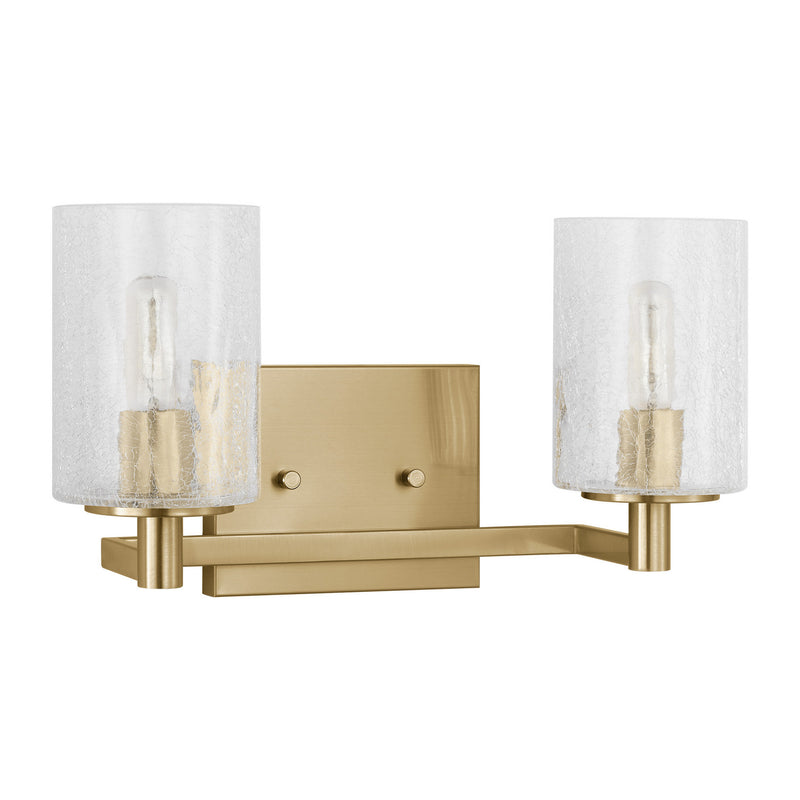 Two Light Wall / Bath<br /><span style="color:#4AB0CE;">Entrega: 4-10 dias en USA</span><br /><span style="color:#4AB0CE;font-size:60%;">PREGUNTE POR ENTREGA EN PANAMA</span><br />Collection: Parker<br />Finish: Satin Bronze