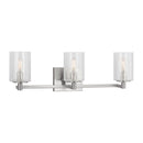 Three Light Wall / Bath<br /><span style="color:#4AB0CE;">Entrega: 4-10 dias en USA</span><br /><span style="color:#4AB0CE;font-size:60%;">PREGUNTE POR ENTREGA EN PANAMA</span><br />Collection: Parker<br />Finish: Brushed Steel