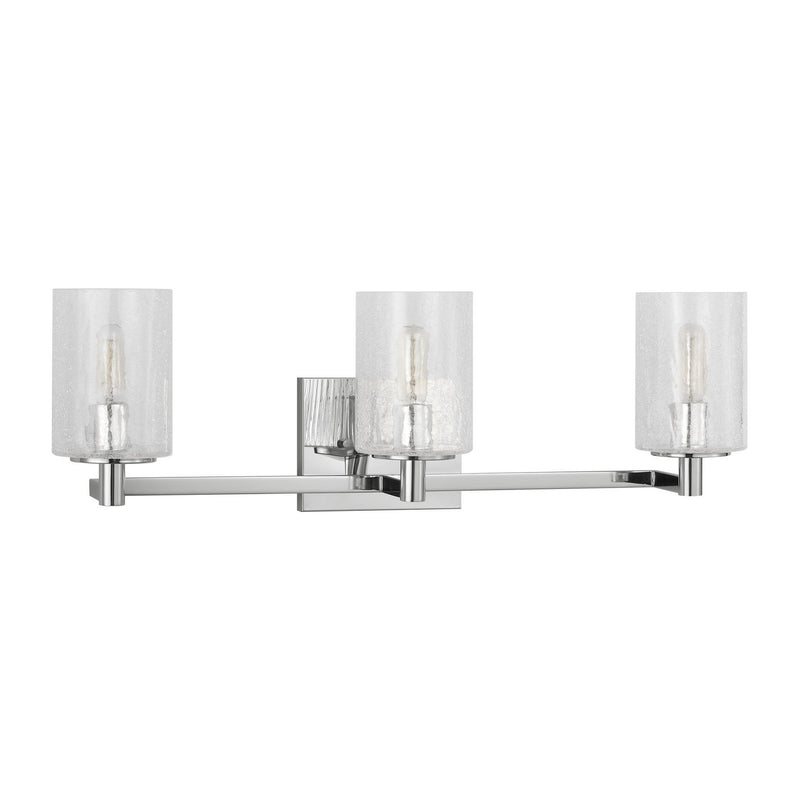 Three Light Wall / Bath<br /><span style="color:#4AB0CE;">Entrega: 4-10 dias en USA</span><br /><span style="color:#4AB0CE;font-size:60%;">PREGUNTE POR ENTREGA EN PANAMA</span><br />Collection: Parker<br />Finish: Chrome